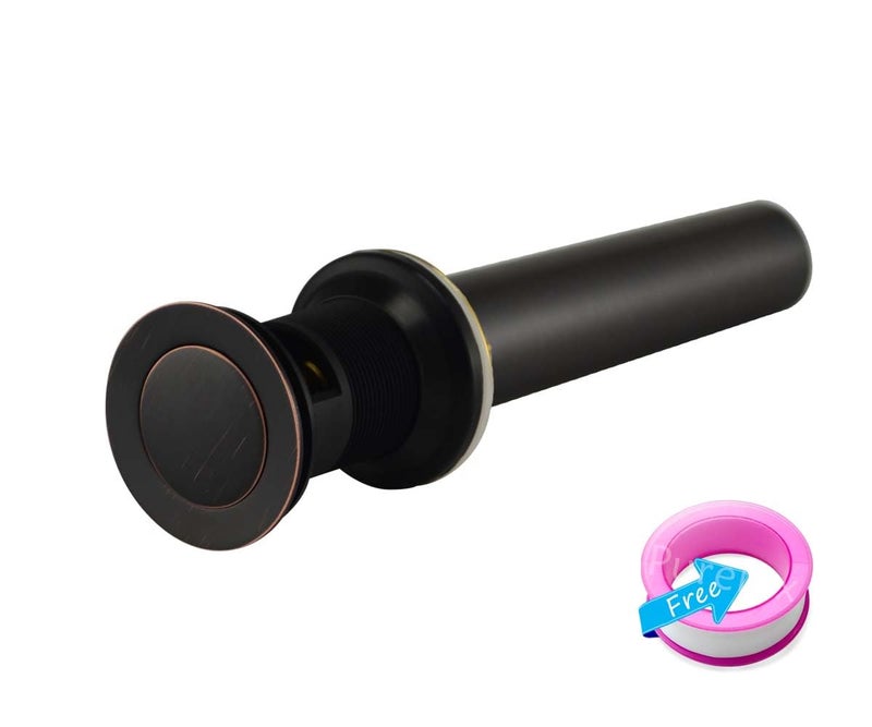 Purelux Bathroom Sink Drain Stopper Faucet Vessel Vanity Sink Pop Up Drain Assembly with Overflow, Oil Rubbed Bronze - Image 4